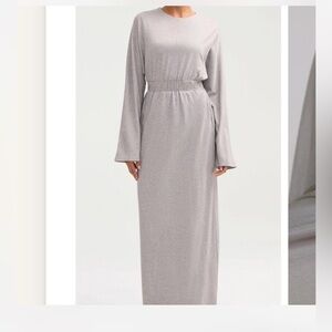 Veiled Collection Gray Maxi Dress- Size Medium